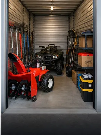 Seasonal equipment and storage boxes in a clean unit